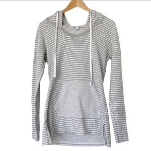 James Perse striped hoodie top short 2  M